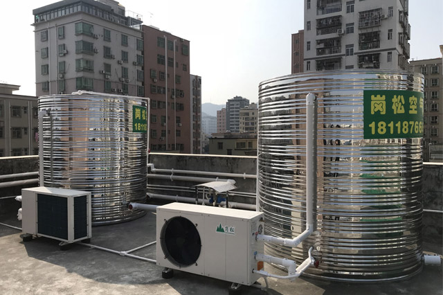 深圳市龍華陶嚇村空氣能熱水工程